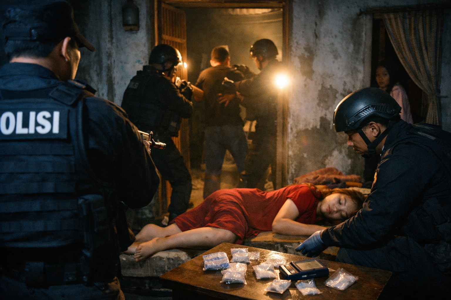 istri pengedar narkoba di Madina